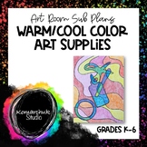 Sub Plans: Warm and Cool Color Art Supplies