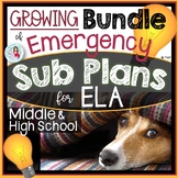 Sub Plans for ELA Growing Bundle