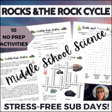 Rocks, Minerals & The Rock Cycle Activities Middle School 