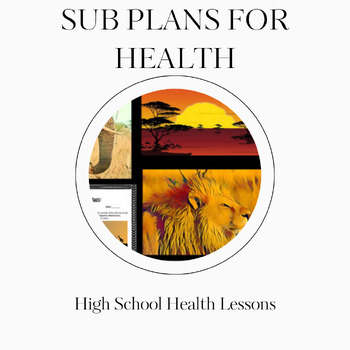 Preview of Sub Plans for Health: Body Systems Safari Fun for Middle and High School Teens