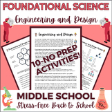 Engineering Design Activties Middle School Science Sub Pla