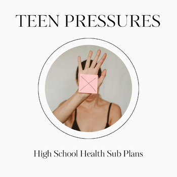 Preview of Sub Plans for Teen Health: Peer Pressures and Helping Teens Be Assertive!