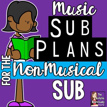 Preview of Sub Plans for the Non-Musical Sub - Children's Book Based