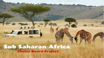 Preview of Sub Saharan Africa Country Choice Board Project - NO PREP!