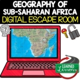 Sub-Saharan Africa Geography Digital Escape Room Breakout 