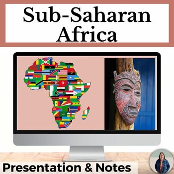 Preview of Sub-Saharan Africa Geography with Guided Notes and Map Activities