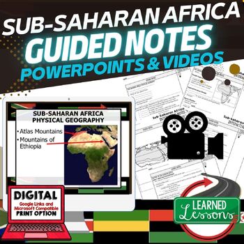 Preview of Sub-Saharan Africa Notes & PowerPoints World Geography Guided Notes