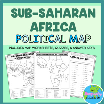 Preview of Sub-Saharan Africa Political Map Set