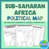 Sub-Saharan Africa Political Map Set