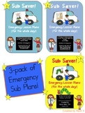 Sub Saver 3 Pack - Emergency Sub Plans!