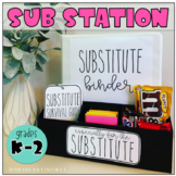Sub Station Kit *Grades K-2* | For the Substitute