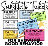 Sub Tickets | Showing Good Behavior For Substitute Teacher