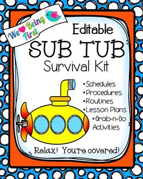 Sub Tub Editable Quick Plans