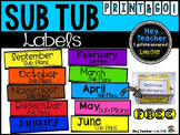 Sub Tub Monthly Labels {Free}