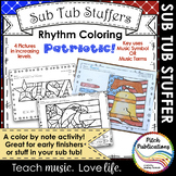 Sub Tub - Rhythm Coloring: Patriotic - Color by Note - mul