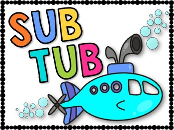 Sub Tub Substitute Binder Printables Resources