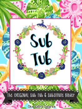 Preview of Sub Tub & Substitute Binder Resources!