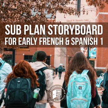 Preview of Spanish and French sub plan storyboards Camina corre / Marche court storyboard