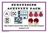 Subitising Activity Pack - AUS Curriculum and CCSS Aligned