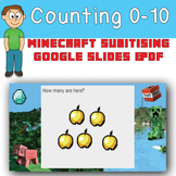 Subitising Minecraft Teaching Presentation Google Slides