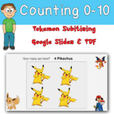 Subitising Pokemon Teaching Presentation Google Slides
