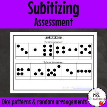 Preview of Subitizing Assessment