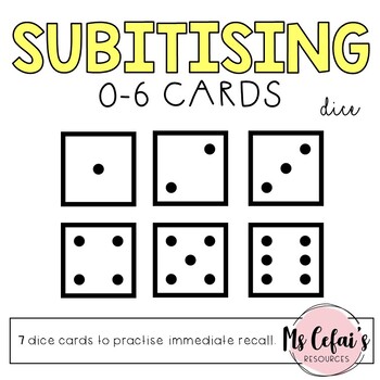 Preview of Subitising / Subitizing Cards (Dice)