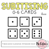 Subitising / Subitizing Cards (Dice)