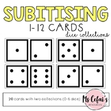 Subitising / Subitizing Cards (Dice Collections)