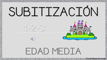 Preview of Subitización CASTILLOS Video / Subitization video - Castles (1-3) SPANISH