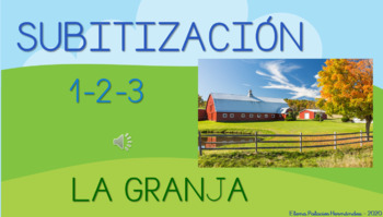 Preview of Subitization video-FARM (1-3) SPANISH / Subitización GRANJA (1-3) video