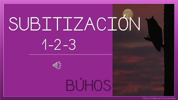 Preview of Subitization video- Owls (1-3) SPANISH / Subitización BÚHOS (1-3) video
