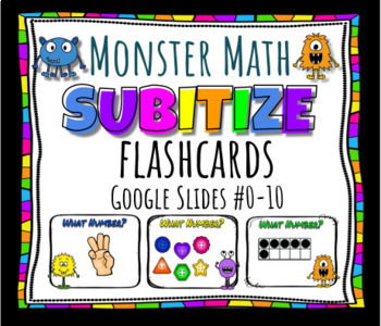 Preview of Subitize #0-10 Flashcards [DIGITAL Google Slides]