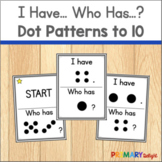 Subitizing Game with Dot Cards to 10 | I Have Who Has