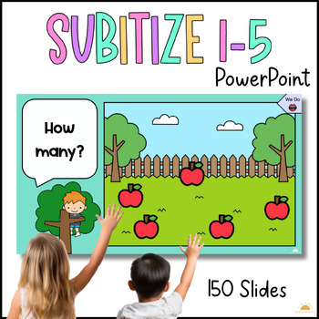 Preview of Subitize Lessons / Subitise Numbers 1-5 / Daily Number Sense / Math Centres