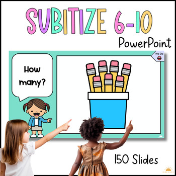 Preview of Subitize Lessons / Subitise Numbers 6-10 / Daily Number Sense / Math Assessment