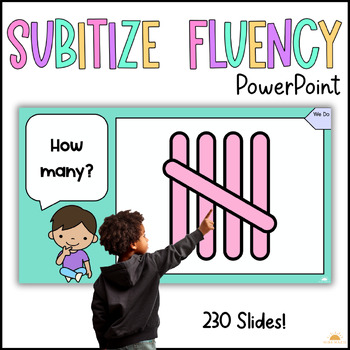 Preview of Subitize / Subitising Lesson / Number Sense / Maths Fluency / Kinder Math