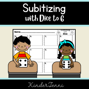 Subitizing 1-6 Digital Station - Task Cards by KinderJenni | TpT