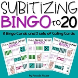 Subitizing Bingo to 20~Build Number Sense!
