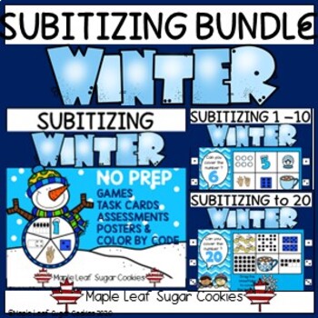 Preview of Subitizing Bundle * Mega Pack and Digital Games * Number and Quantity Activities