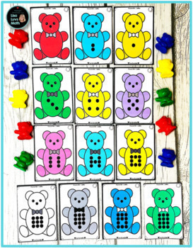 Subitizing Cards | Math Games | Kids Play Cards | Counting Bears