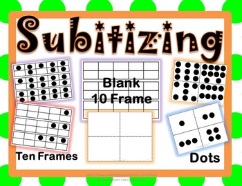Preview of Subitizing Cards, Blank 10 Frame