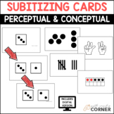 Subitizing Cards, Perceptual & Conceptual: Print and Digital
