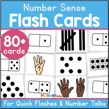 Preview of Subitizing Cards with Ten Frames & Dot Cards for Number Sense Activities &Games