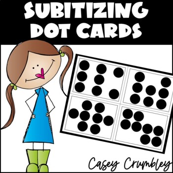 Preview of Subitizing Dot Cards! 36 Cards Number Talks Editable