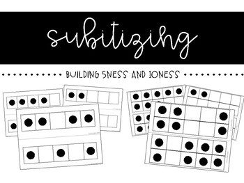 Preview of Subitizing Dot Cards - 5 Frames and 10 Frames
