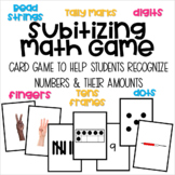 Subitizing Math Card Game - Print and Play!