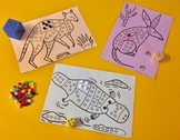 Subitizing Game for Kindergarten - Australian Animals