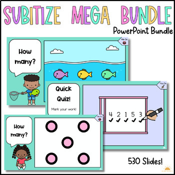 Preview of Subitizing Mega Bundle / Kinder Number Sense / Math Assessment / Number Fluency