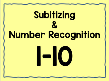 Preview of Subitizing & Number Recognition 1-10 PowerPoint